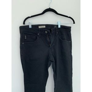 *AG Matchbox Slim Straight Black jeans*